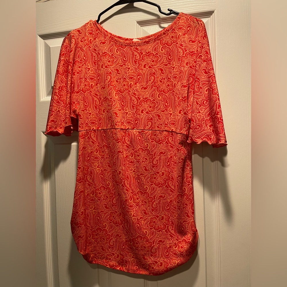 Flirty Pink Maternity Top Small